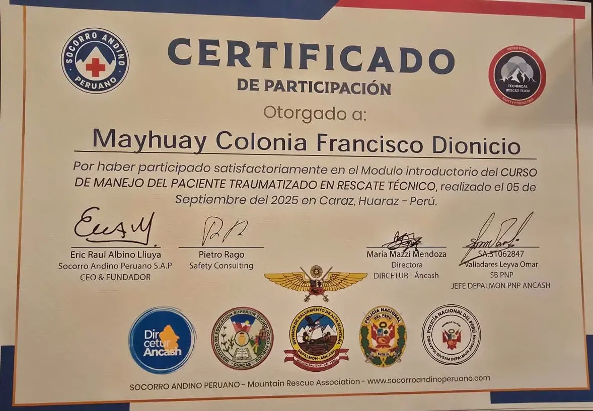 Certificado de Rescate