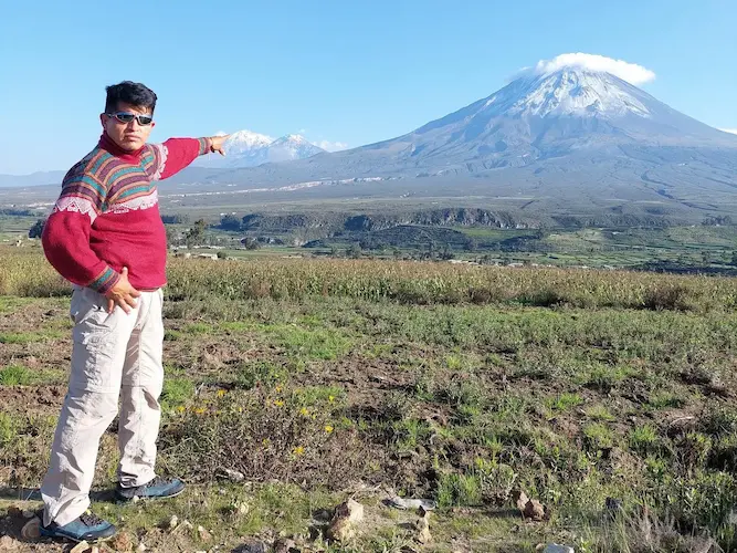 Volcanes Chachani y Misti